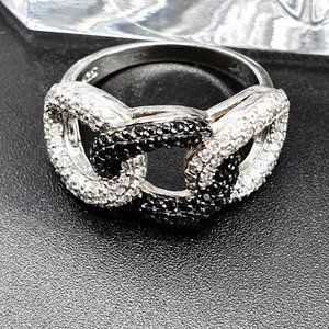 💜 Sterling Silver CZ Ring